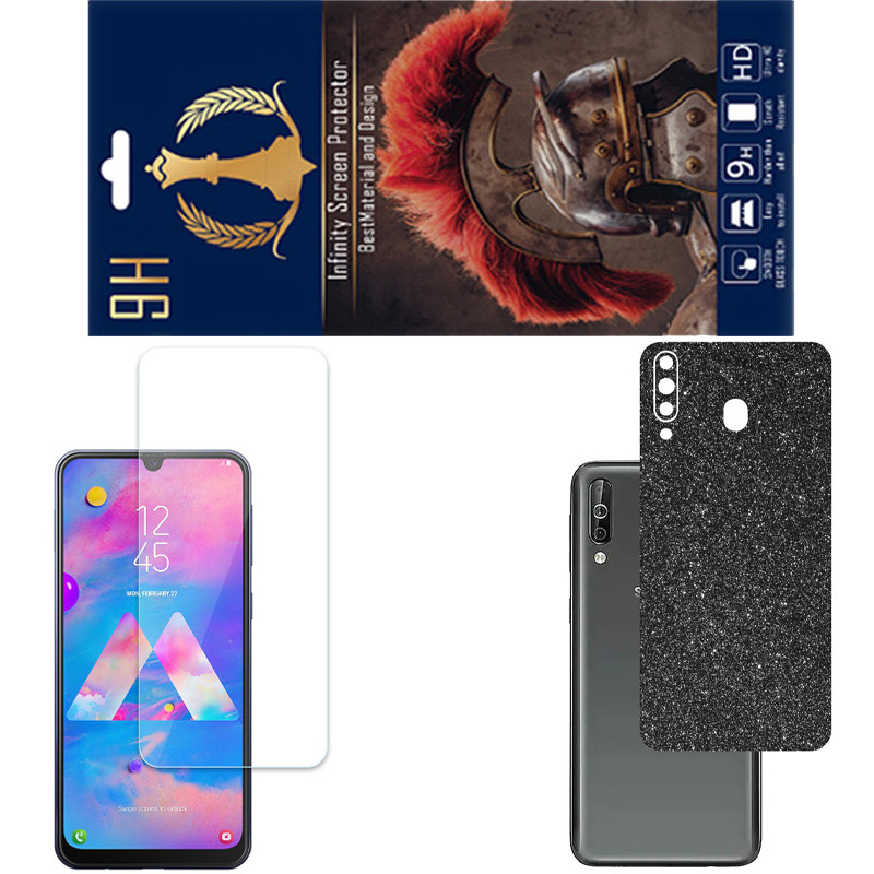 محافظ صفحه نمایش اینفینیتی مدل PRO مناسب برای گوشی موبایل سامسونگ GALAXY M30 به همراه برچسب پوششی