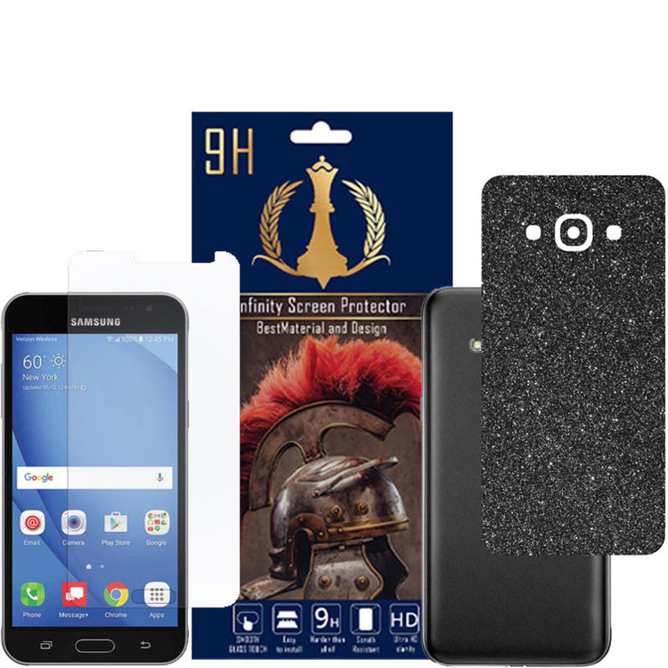 برچسب پوششی اینفینیتی مدل PRO MAX مناسب برای گوشی موبایل سامسونگ GALAXY J3 PRO به همراه محافظ صفحه نمایش