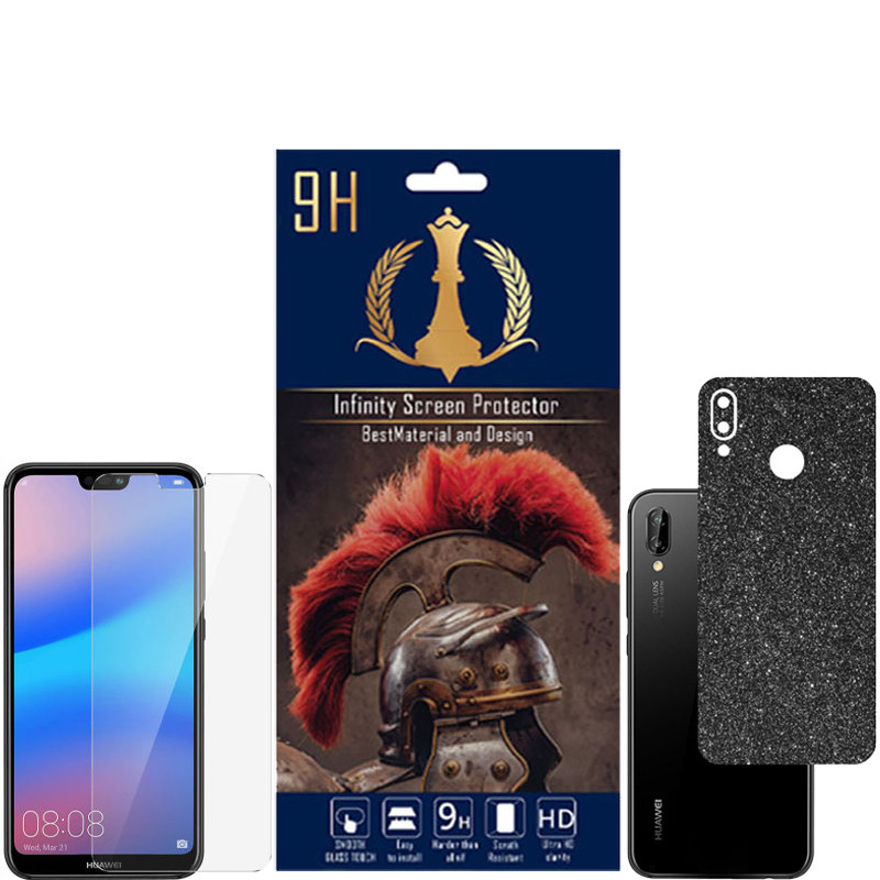 برچسب پوششی اینفینیتی مدل PRO MAX مناسب برای گوشی موبایل هوآوی P SMART PLUS 2018 به همراه محافظ صفحه نمایش
