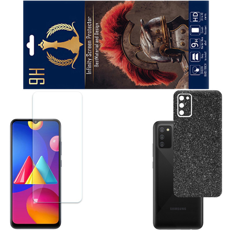 محافظ صفحه نمایش اینفینیتی مدل PRO مناسب برای گوشی موبایل سامسونگ GALAXY F02S به همراه برچسب پوششی