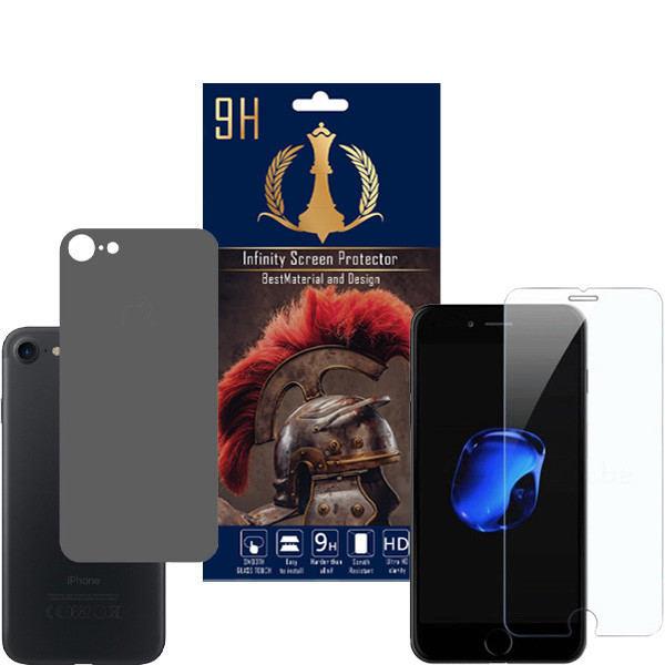 برچسب پوششی اینفینیتی مدل PR MAX مناسب برای گوشی موبایل اپل iPhone SE 2020 به همراه محافظ صفحه نمایش