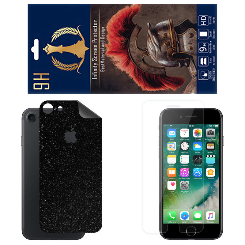 برچسب پوششی اینفینیتی مدل SPACE مناسب برای گوشی موبایل اپل iPhone 8 به همراه محافظ صفحه نمایش