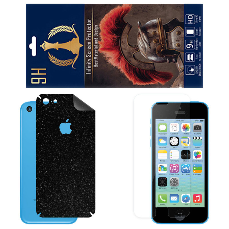 برچسب پوششی اینفینیتی مدل SPACE مناسب برای گوشی موبایل اپل iPhone 5c به همراه محافظ صفحه نمایش