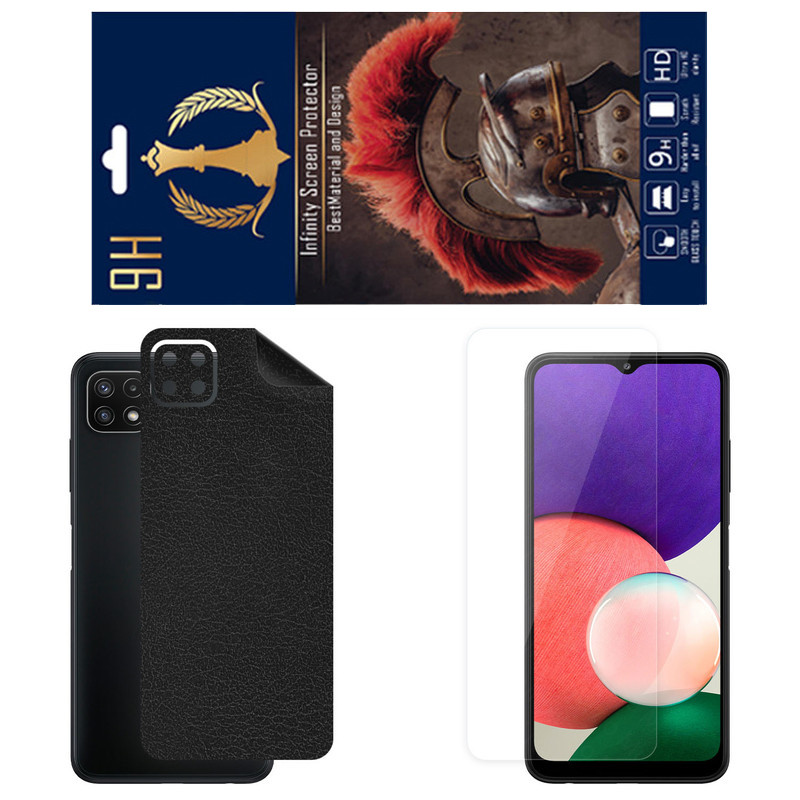 برچسب پوششی اینفینیتی مدل CH مناسب برای گوشی موبایل سامسونگ Galaxy A22s 5G به همراه محافظ صفحه نمایش