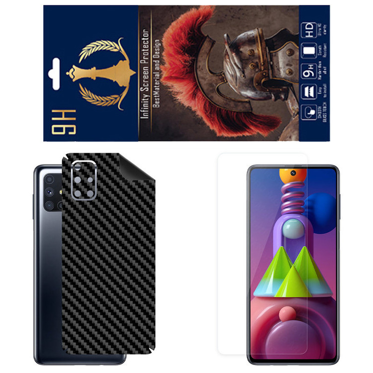 برچسب پوششی اینفینیتی مدل FC مناسب برای گوشی موبایل سامسونگ Galaxy M51 به همراه محافظ صفحه نمایش