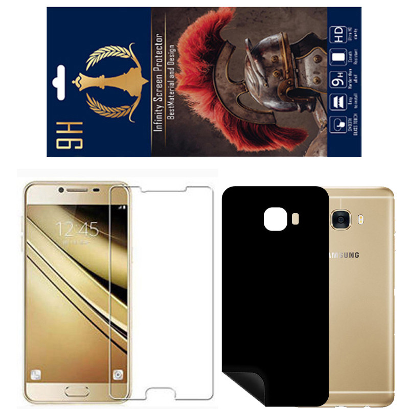 برچسب پوششی اینفینیتی مدل RG مناسب برای گوشی موبایل سامسونگ Galaxy C5 به همراه محافظ صفحه نمایش