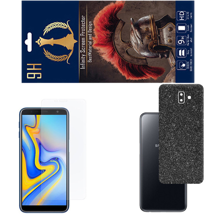 محافظ صفحه نمایش اینفینیتی مدل PRO مناسب برای گوشی موبایل سامسونگ GALAXY J6 PLUS به همراه برچسب پوششی