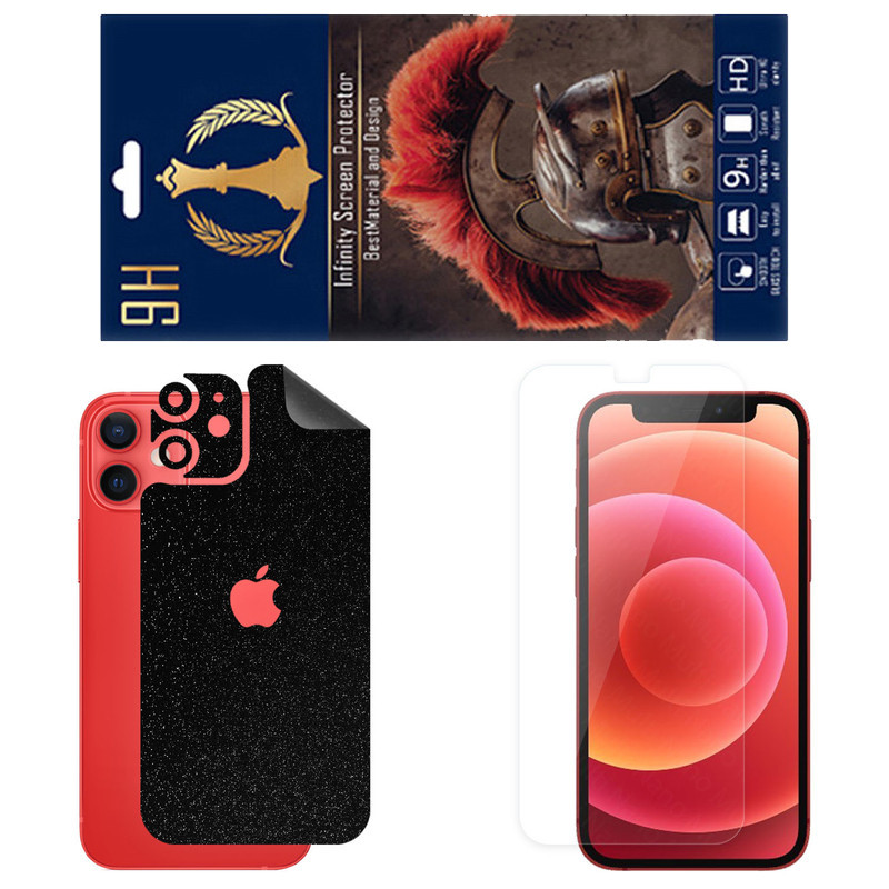 برچسب پوششی اینفینیتی مدل SPACE مناسب برای گوشی موبایل اپل iPhone 12 Mini به همراه محافظ صفحه نمایش
