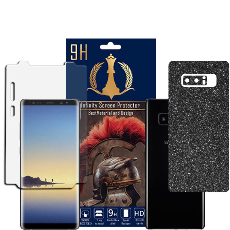 برچسب پوششی اینفینیتی مدل PRO MAX مناسب برای گوشی موبایل سامسونگ GALAXY NOTE 8 به همراه محافظ صفحه نمایش
