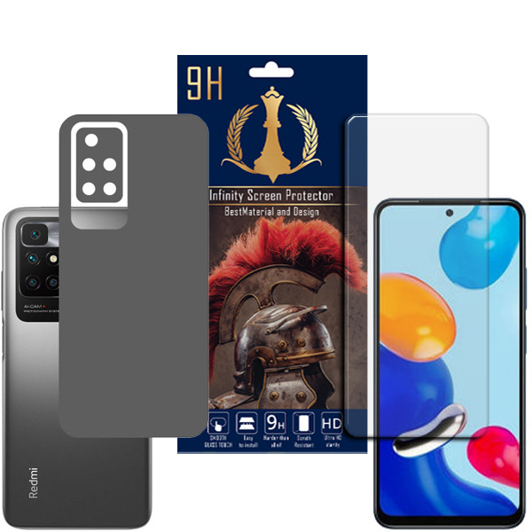برچسب پوششی اینفینیتی مدل PRO MAX مناسب برای گوشی موبایل شیائومی REDMI 10 / REDMI 10 PRIME به همراه محافظ صفحه نمایش