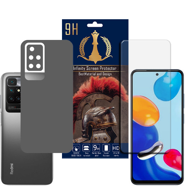 برچسب پوششی اینفینیتی مدل PRO MAX مناسب برای گوشی موبایل شیائومی REDMI 10 / REDMI 10 PRIME به همراه محافظ صفحه نمایش