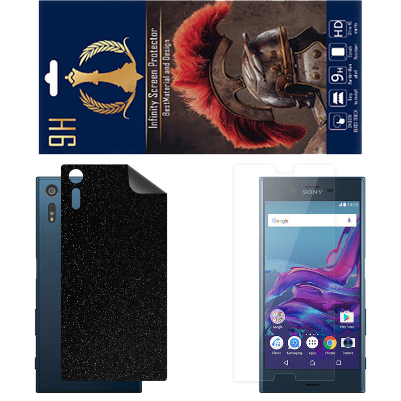 محافظ صفحه نمایش اینفینیتی مدل PRO مناسب برای گوشی موبایل سونی Xperia XZ به همراه برچسب پوششی