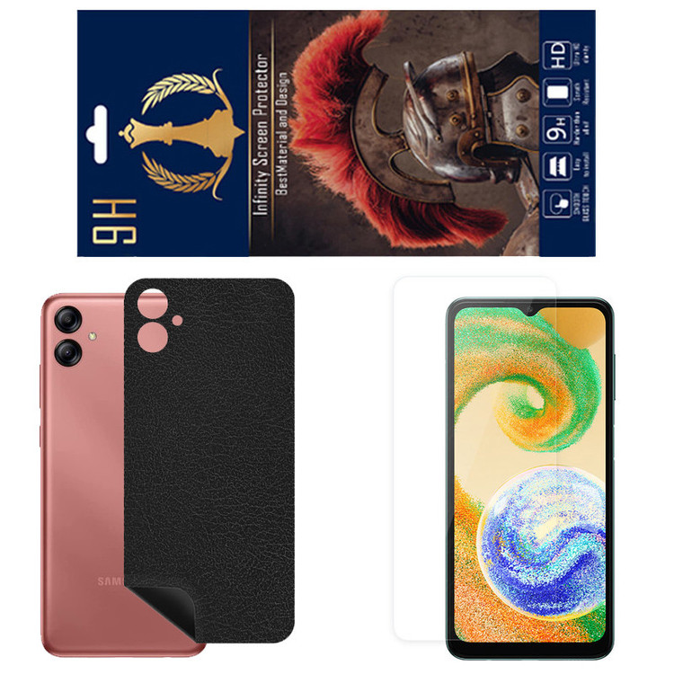 برچسب پوششی اینفینیتی مدل CH مناسب برای گوشی موبایل سامسونگ Galaxy A06 به همراه محافظ صفحه نمایش