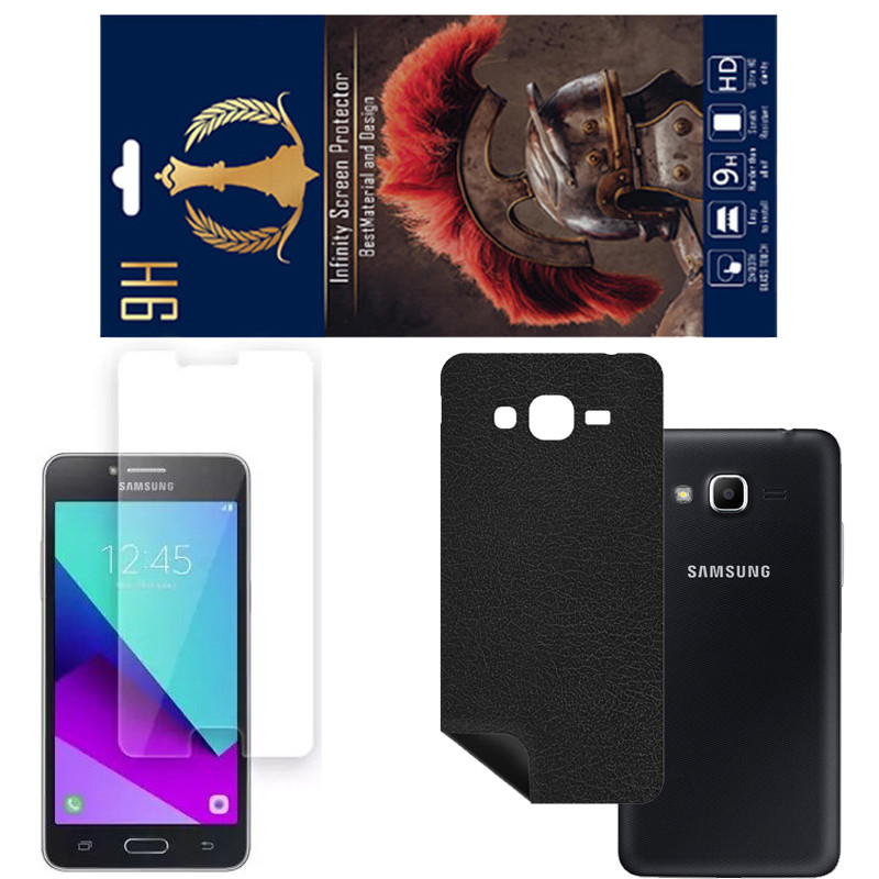 برچسب پوششی اینفینیتی مدل CH مناسب برای گوشی موبایل سامسونگ GALAXY J2 Prime به همراه محافظ صفحه نمایش