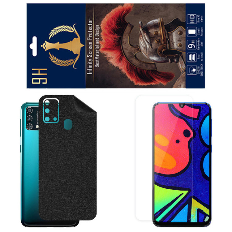 برچسب پوششی اینفینیتی مدل CH مناسب برای گوشی موبایل سامسونگ Galaxy M21S به همراه محافظ صفحه نمایش