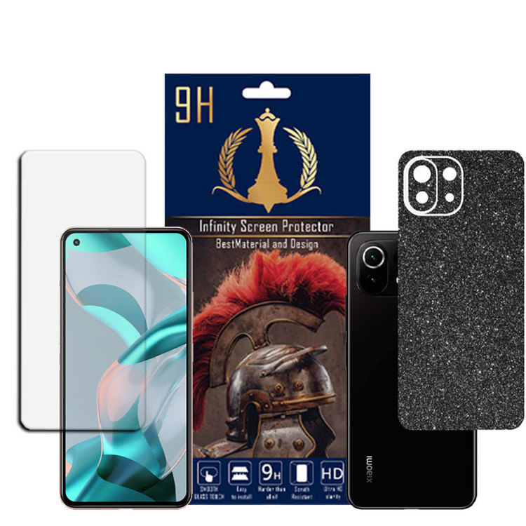برچسب پوششی اینفینیتی مدل PRO MAX مناسب برای گوشی موبایل شیائومی MI 11 LITE به همراه محافظ صفحه نمایش