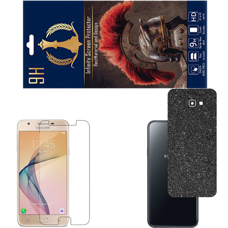محافظ صفحه نمایش اینفینیتی مدل PRO مناسب برای گوشی موبایل سامسونگ GALAXY J5 PRIME به همراه برچسب پوششی