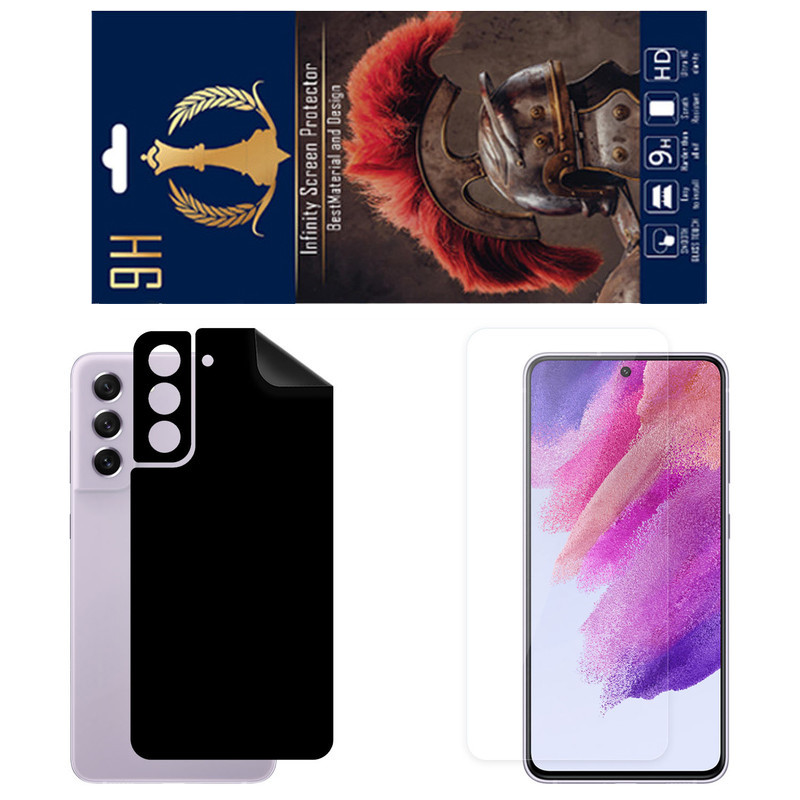 برچسب پوششی اینفینیتی مدل RG مناسب برای گوشی موبایل سامسونگ Galaxy S21 FE 5G به همراه محافظ صفحه نمایش