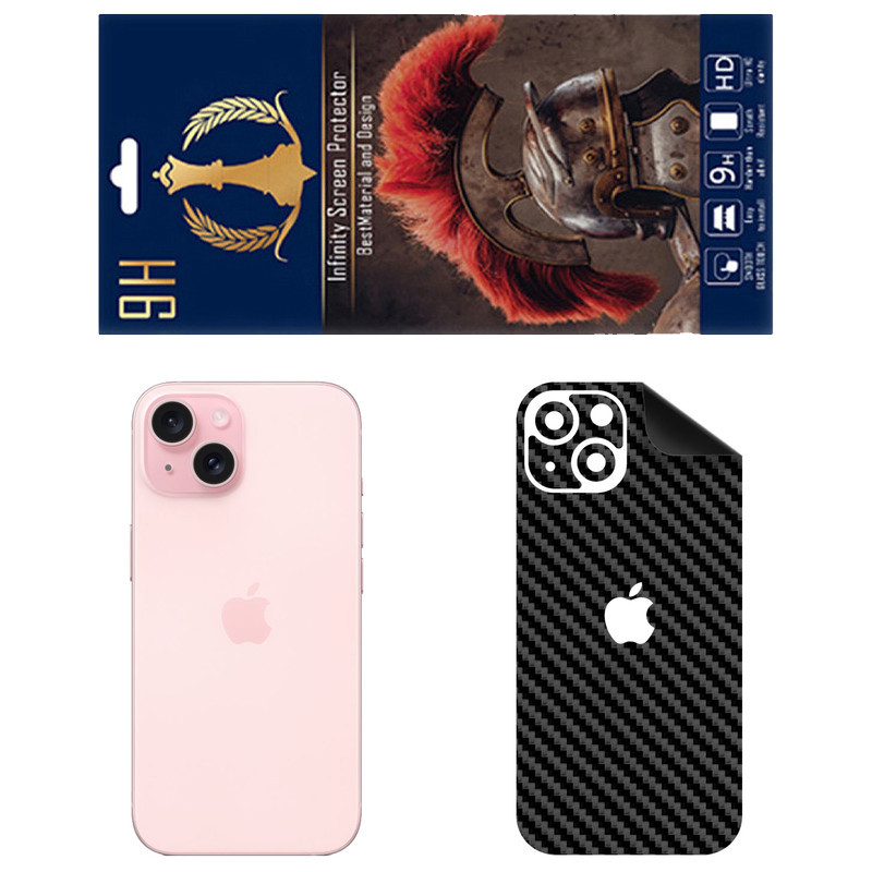 برچسب پوششی اینفینیتی مدل FC مناسب برای گوشی موبایل اپل iPhone 15