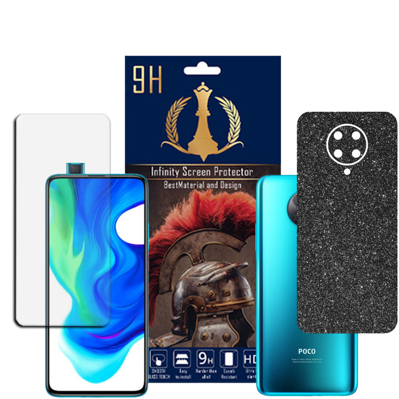 برچسب پوششی اینفینیتی مدل PRO MAX مناسب برای گوشی موبایل شیائومی POCO F2 PRO به همراه محافظ صفحه نمایش