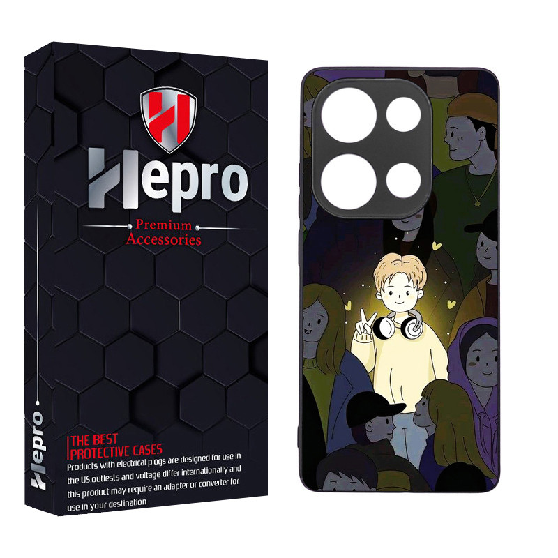 کاور هپرو طرح فانتزی مدل TPU مناسب برای گوشی موبایل شیائومی Poco M6 Pro 4G