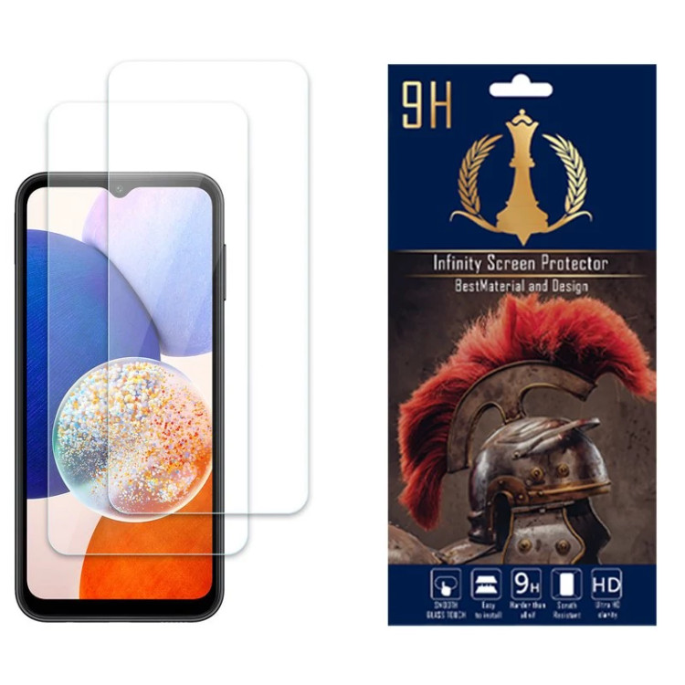محافظ صفحه نمایش اینفینیتی مناسب برای گوشی موبایل سامسونگ Galaxy A14 بسته دو عددی
