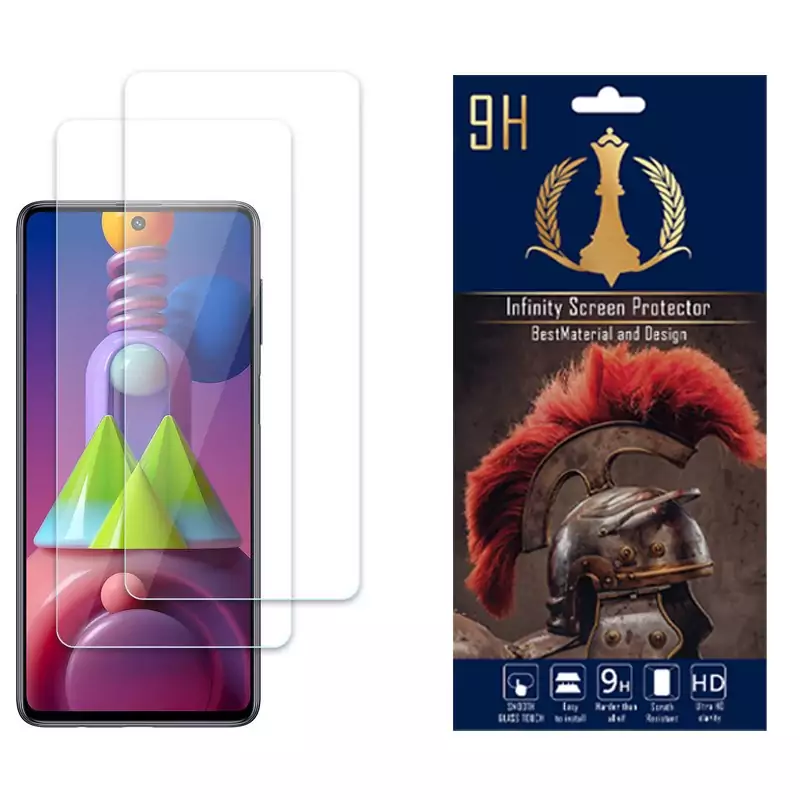 محافظ صفحه نمایش اینفینیتی مناسب برای گوشی موبایل سامسونگ Galaxy M51  بسته دو عددی