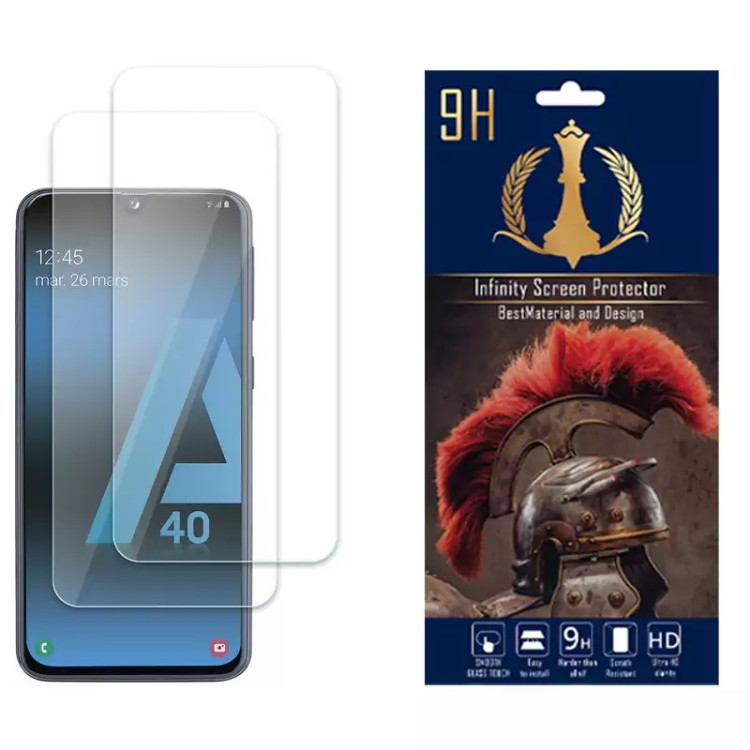 محافظ صفحه نمایش اینفینیتی مناسب برای گوشی موبایل سامسونگ Galaxy A40 بسته دو عددی