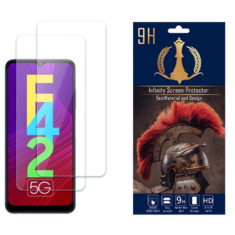 محافظ صفحه نمایش اینفینیتی مناسب برای گوشی موبایل سامسونگ Galaxy F42  بسته دو عددی