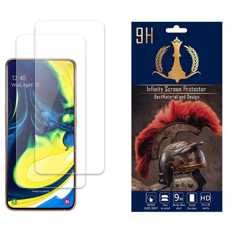 محافظ صفحه نمایش اینفینیتی مناسب برای گوشی موبایل سامسونگ Galaxy A80 بسته دو عددی