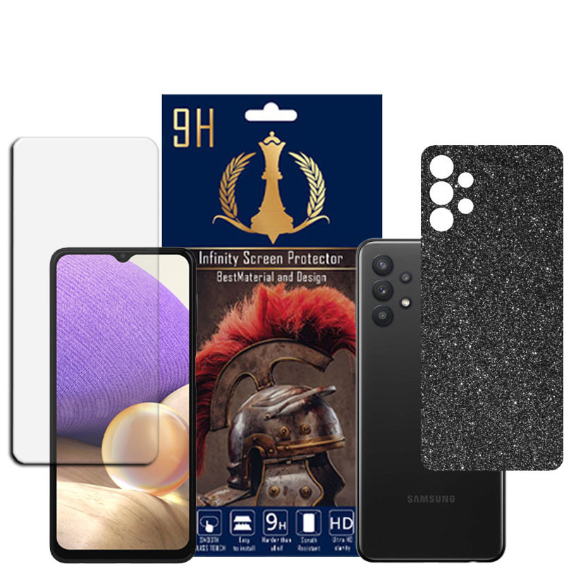 برچسب پوششی اینفینیتی مدل PRO MAX مناسب برای گوشی موبایل سامسونگ GALAXY A32 5G به همراه محافظ صفحه نمایش