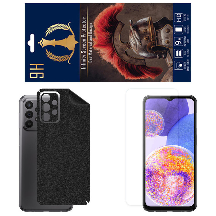 برچسب پوششی اینفینیتی مدل CH مناسب برای گوشی موبایل سامسونگ Galaxy A23 5G به همراه محافظ صفحه نمایش