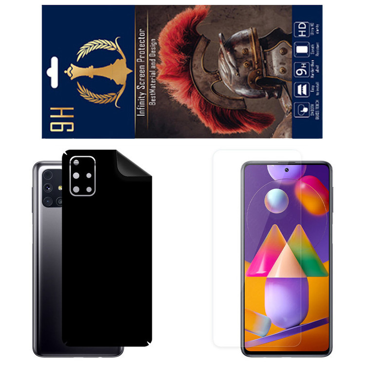 برچسب پوششی اینفینیتی مدل RG مناسب برای گوشی موبایل سامسونگ Galaxy M31s به همراه محافظ صفحه نمایش