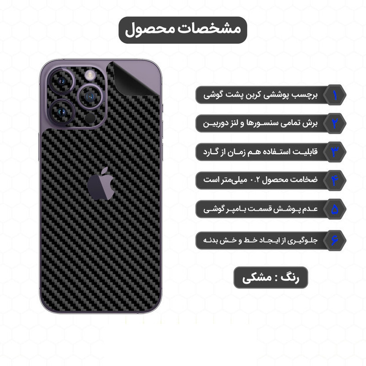 برچسب پوششی اینفینیتی مدل FC مناسب برای گوشی موبایل اپل iPhone 6 Plus