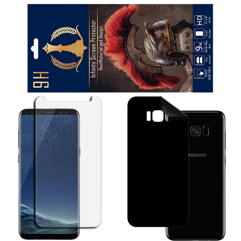 برچسب پوششی اینفینیتی مدل RG مناسب برای گوشی موبایل سامسونگ Galaxy S8 PLUS به همراه محافظ صفحه نمایش