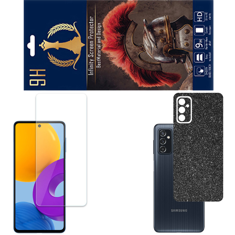 محافظ صفحه نمایش اینفینیتی مدل PRO مناسب برای گوشی موبایل سامسونگ GALAXY M51 به همراه برچسب پوششی
