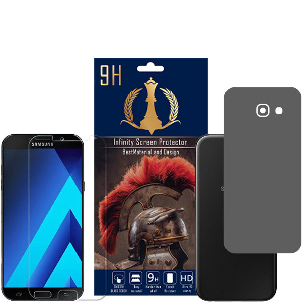 برچسب پوششی اینفینیتی مدل PRO MAX مناسب برای گوشی موبایل سامسونگ Galaxy A5 2017 به همراه محافظ صفحه نمایش