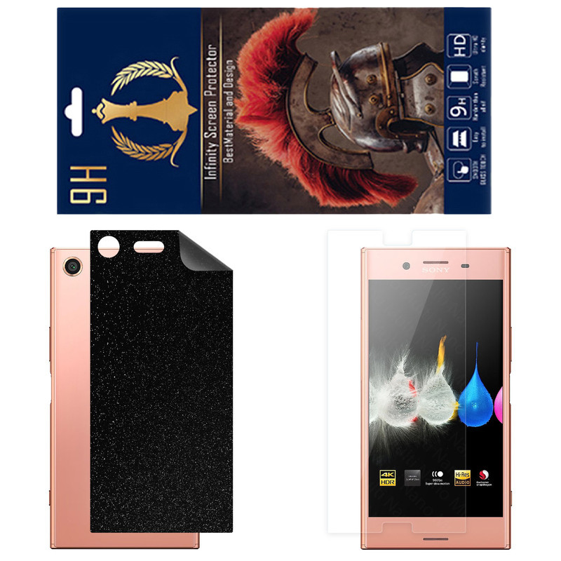 محافظ صفحه نمایش اینفینیتی مدل PRO مناسب برای گوشی موبایل سونی Xperia XZ Premium به همراه برچسب پوششی