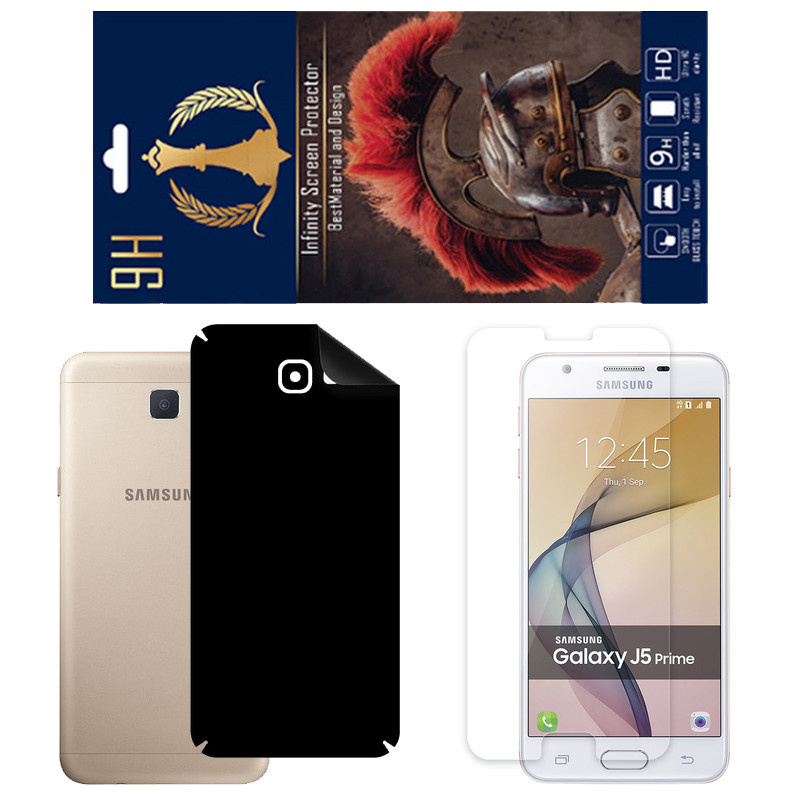 برچسب پوششی اینفینیتی مدل RG مناسب برای گوشی موبایل سامسونگ Galaxy On 5 2016 به همراه محافظ صفحه نمایش