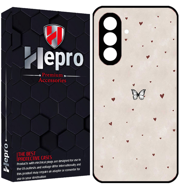کاور هپرو طرح پروانه کد Dimo-855 مناسب برای گوشی موبایل سامسونگ Galaxy A37