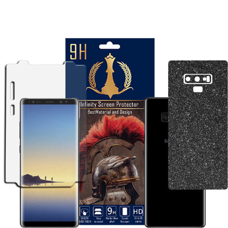 برچسب پوششی اینفینیتی مدل PRO MAX مناسب برای گوشی موبایل سامسونگ GALAXY NOTE 9 به همراه محافظ صفحه نمایش